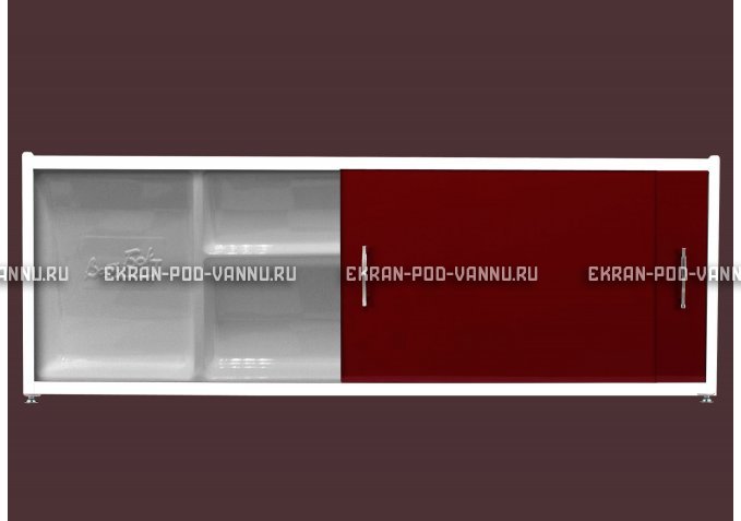 Экран с полочкой - Бордо – купить по цене 6880 руб. в интернет-магазине в городе Томск картинка 1