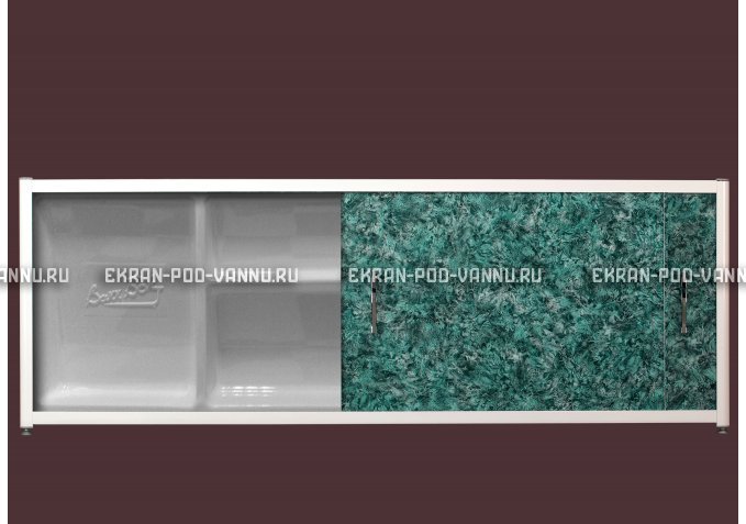 Экран с полкой - Малахит – купить по цене 6280 руб. в интернет-магазине в городе Томск картинка 1