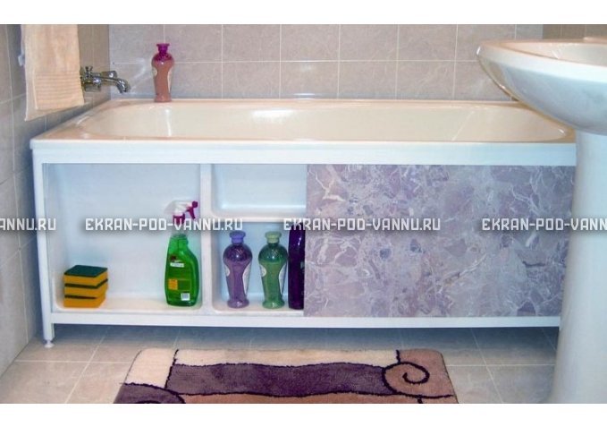Экран с полочкой - Белый – купить по цене 7150 руб. в интернет-магазине в городе Томск картинка 2