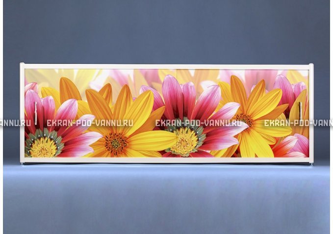 Раздвижной ФОТО экран - Flowers – купить по цене 8500 руб. в интернет-магазине в городе Томск картинка 1