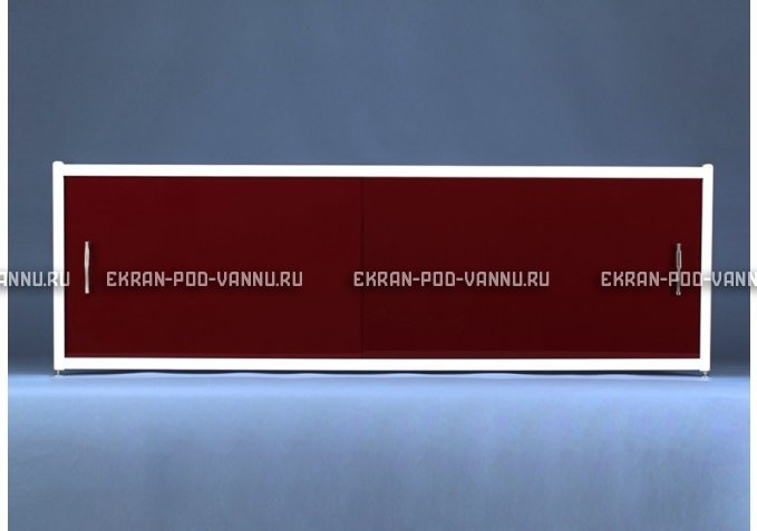 Раздвижной экран EUROPLEX Комфорт бордовый – купить по цене 7150 руб. в интернет-магазине в городе Томск картинка 1