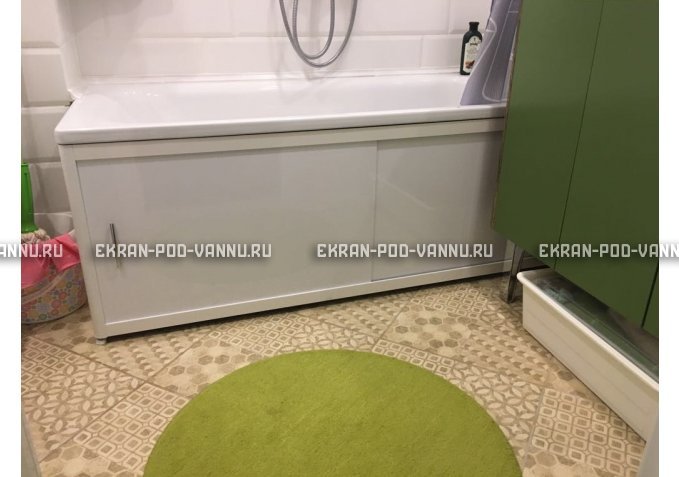 Раздвижной экран EUROPLEX Комфорт белый – купить по цене 6400 руб. в интернет-магазине в городе Томск картинка 1