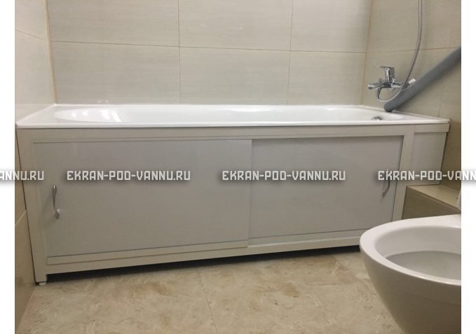 Экран  EUROPLEX Роликс белый с вставкой – купить по цене 10400 руб. в интернет-магазине в городе Томск картинка 4