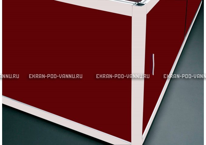 Торцевой экран EUROPLEX Комфорт бордовый – купить по цене 8760 руб. в интернет-магазине в городе Томск картинка 1