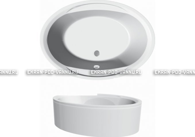 Акриловая ванна Vayer Opal 180x120 – купить по цене 33850 руб. в интернет-магазине в городе Томск картинка 3