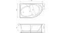 Акриловая ванна Relisan Sofi 170x105 – купить по цене 23480 руб. в интернет-магазине в городе Томск картинка 17