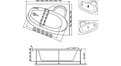 Акриловая ванна Relisan Ariadna 150x110 – купить по цене 24690 руб. в интернет-магазине в городе Томск картинка 13