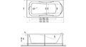 Акриловая ванна Relisan Elvira 150x75 – купить по цене 15260 руб. в интернет-магазине в городе Томск картинка 13