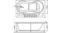 Акриловая ванна Relisan Lada 170x75 – купить по цене 14850 руб. в интернет-магазине в городе Томск картинка 13
