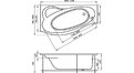 Акриловая ванна 1MarKa Gracia 150x94 – купить по цене 19400 руб. в интернет-магазине в городе Томск картинка 17