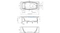 Отрезная ванна 1MarKa Pragmatika 173-155х75 см  – купить по цене 15450 руб. в интернет-магазине в городе Томск картинка 25