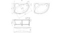 Акриловая ванна 1MarKa Catania 160x100 – купить по цене 17650 руб. в интернет-магазине в городе Томск картинка 13