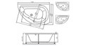Акриловая ванна Vayer Ismena 160x105 – купить по цене 28350 руб. в интернет-магазине в городе Томск картинка 21